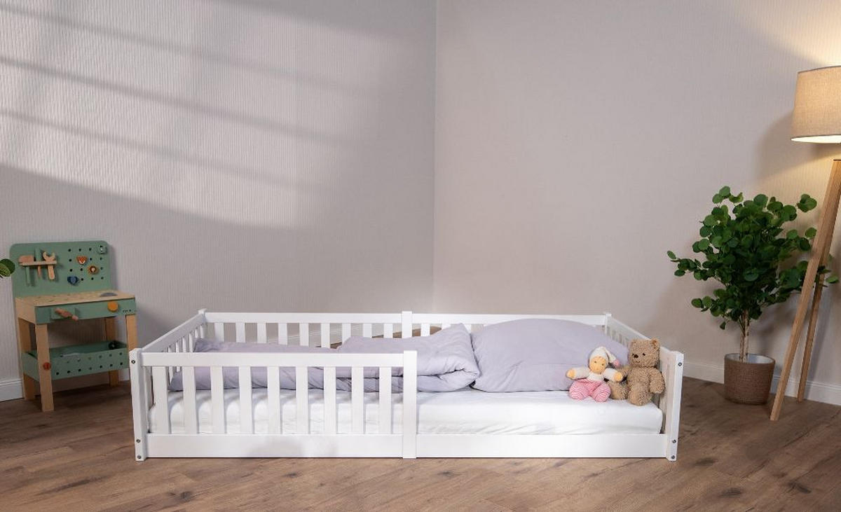HAUSBETT  - Weiß, Basics, Holz (90/200cm) - tiSsi
