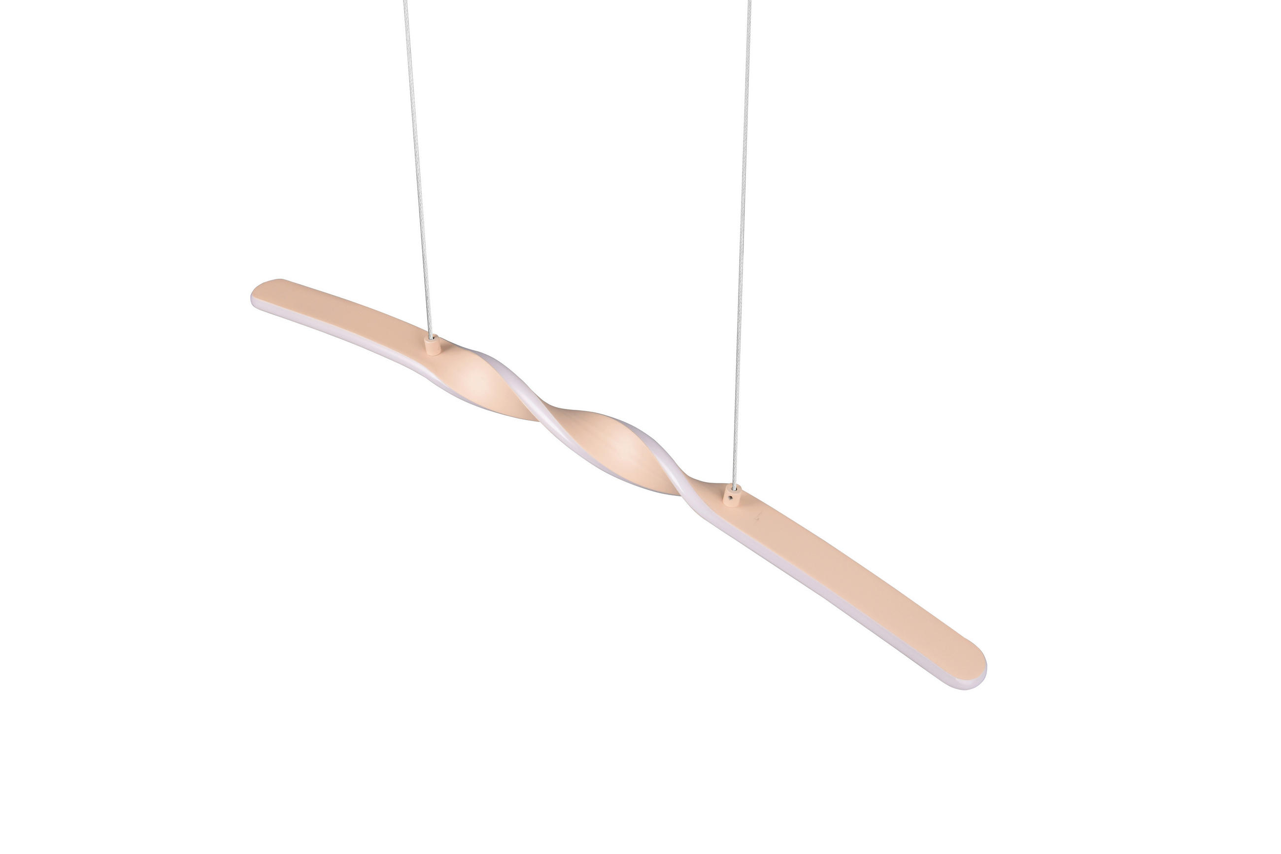 LED-HÄNGELEUCHTE 79/9/150 cm    - Sandfarben/Weiss, Design, Kunststoff/Metall (79/9/150cm)
