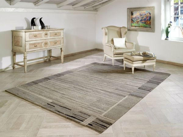 WOLLTEPPICH 70/140 cm Savana Kite Grau, Beige  - Beige/Grau, Basics, Textil (70/140cm) - Cazaris