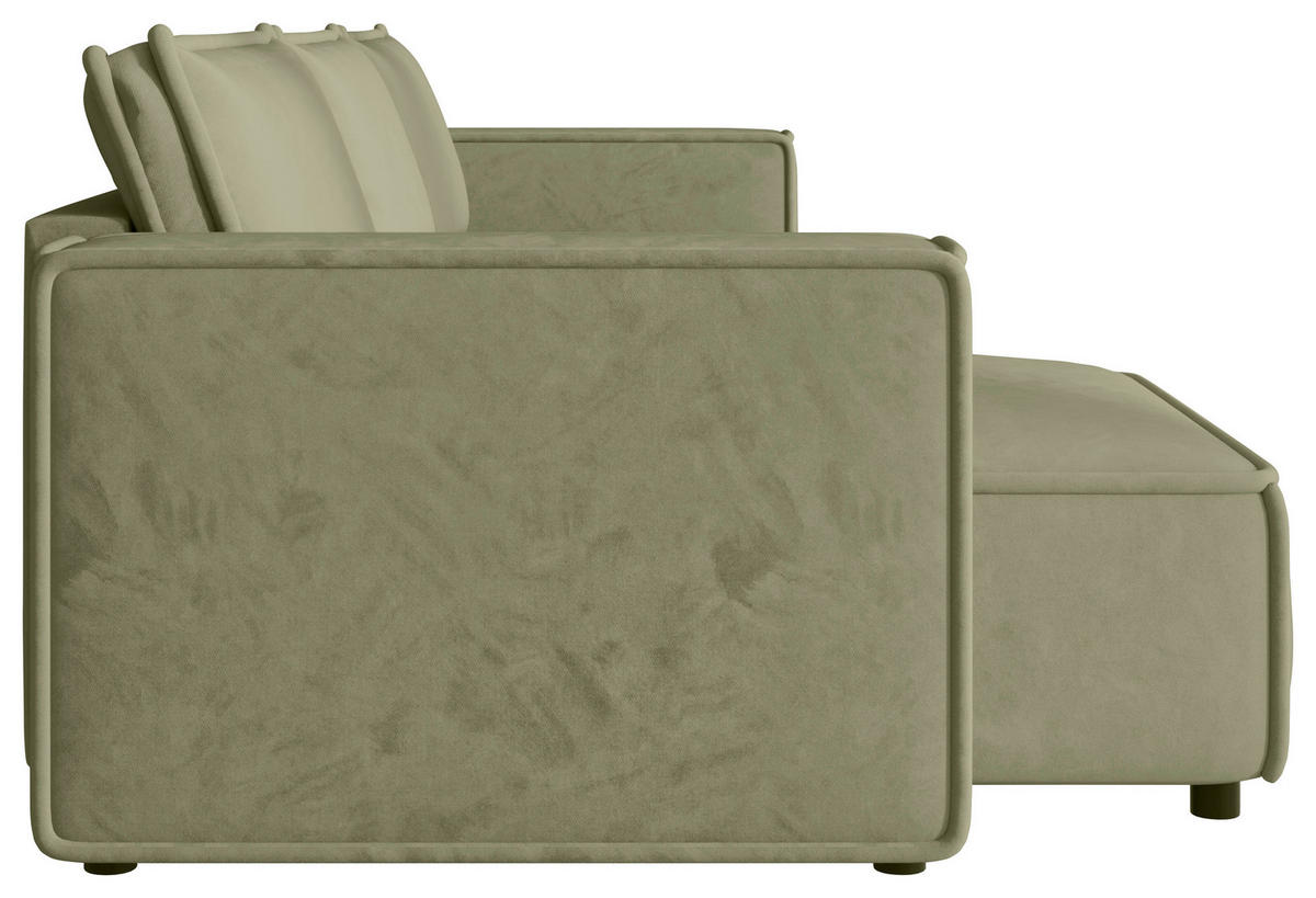 WOHNLANDSCHAFT Senfgelb Webstoff  - Senfgelb/Schwarz, MODERN, Kunststoff/Textil (153/350/153cm) - Xora