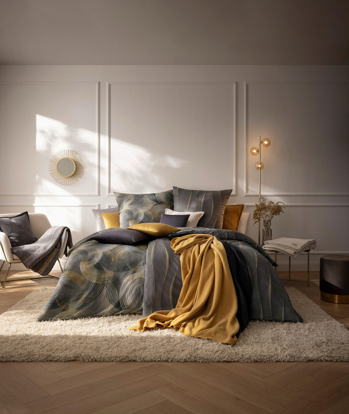 BETTWÄSCHE Atelier Flanell 155/220 cm  - Creme, Design, Textil (155/220cm) - Estella