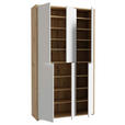SCHUHSCHRANK 109,2/191,9/34,9 cm - Hellgrau/Eiche Artisan, MODERN, Holzwerkstoff/Kunststoff (109,2/191,9/34,9cm) - Xora