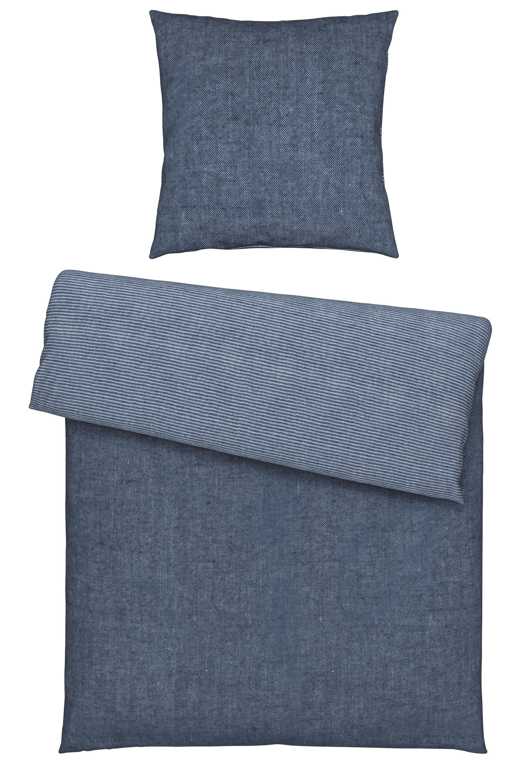 WENDEBETTWÄSCHE 135/200 cm  - Dunkelblau, Textil (135/200cm) - Novel