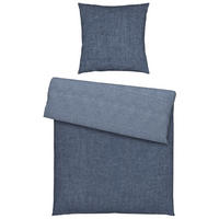 WENDEBETTWÄSCHE 135/200 cm  - Dunkelblau, Textil (135/200cm) - Novel