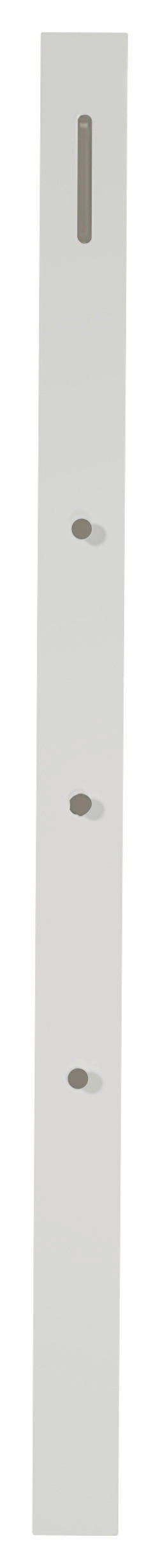 GARDEROBENPANEEL  in 10/165/5 cm  - Weiß, Design, Holzwerkstoff/Metall (10/165/5cm) - Moderano