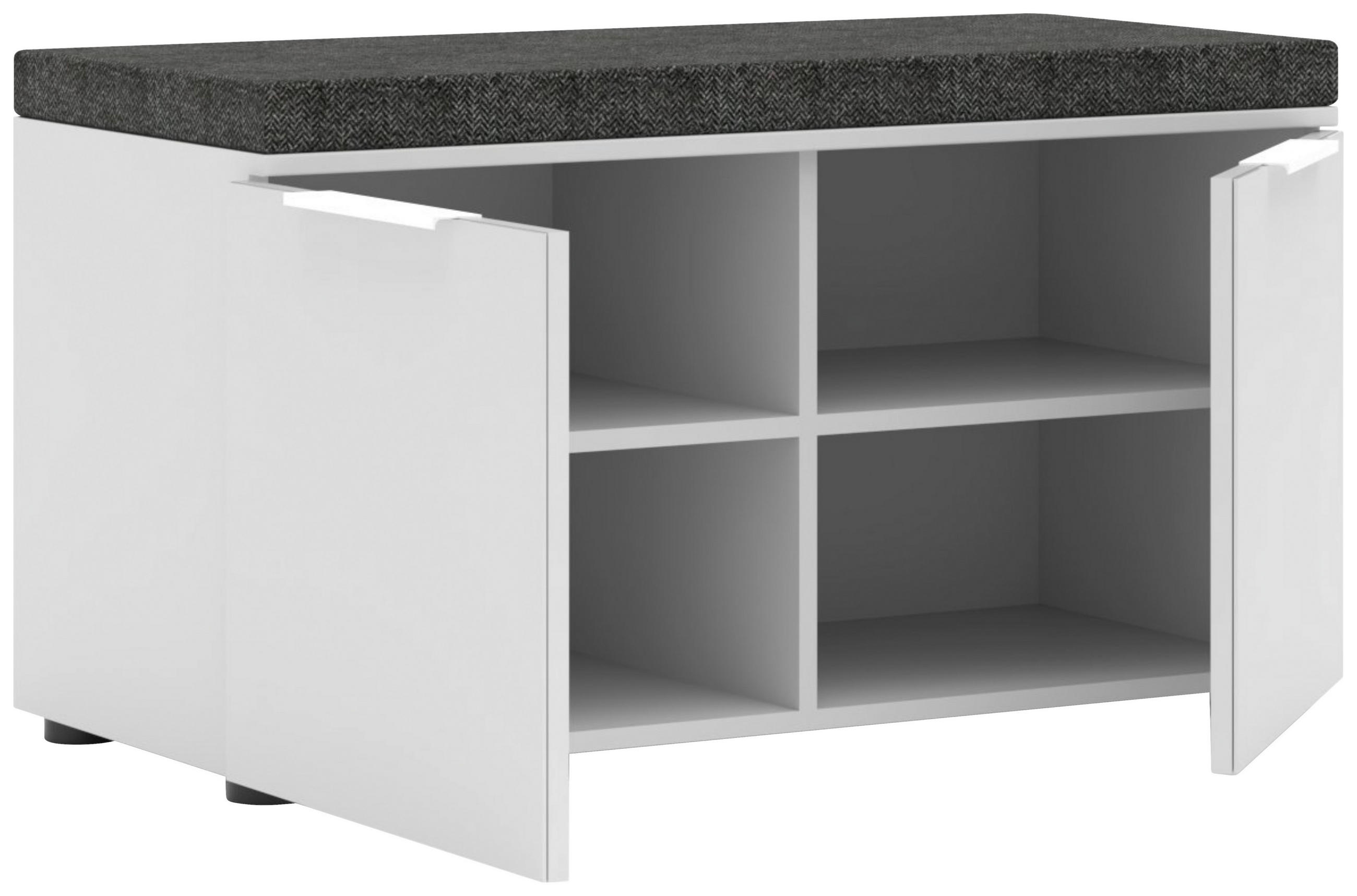 GARDEROBNA KLOP  - barve kroma/bela, Moderno, kovina/leseni material (90/51/41cm) - Voleo
