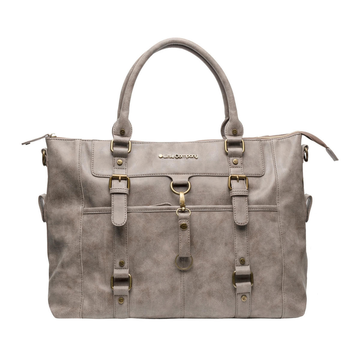WICKELTASCHE Little Company  - Taupe, Trend, Kunststoff/Textil (45/17/32cm)
