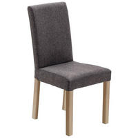 STUHL Webstoff Anthrazit, Sonoma Eiche  - Anthrazit/Sonoma Eiche, KONVENTIONELL, Holz/Textil (44/92/57cm) - Carryhome