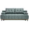 SCHLAFSOFA Webstoff Mintgrün  - Schwarz/Mintgrün, Design, Holz/Textil (206/77-87/102cm) - Novel