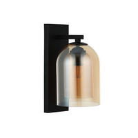 WANDLEUCHTE Elaris 31/15/19 cm  - Bernsteinfarben, Design, Glas (31/15/19cm)