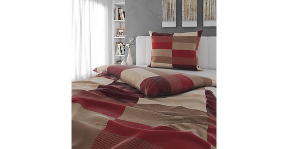 BETTWÄSCHE CUBY Satin 140/200 cm  - Bordeaux, KONVENTIONELL, Textil (140/200cm) - Novel