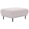 HOCKER in Textil Beige  - Beige/Schwarz, Design, Holz/Textil (93/45/77cm) - Stylife