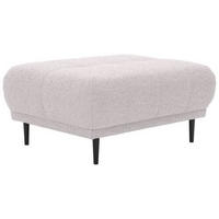HOCKER in Textil Beige  - Beige/Schwarz, Design, Holz/Textil (93/45/77cm) - Stylife