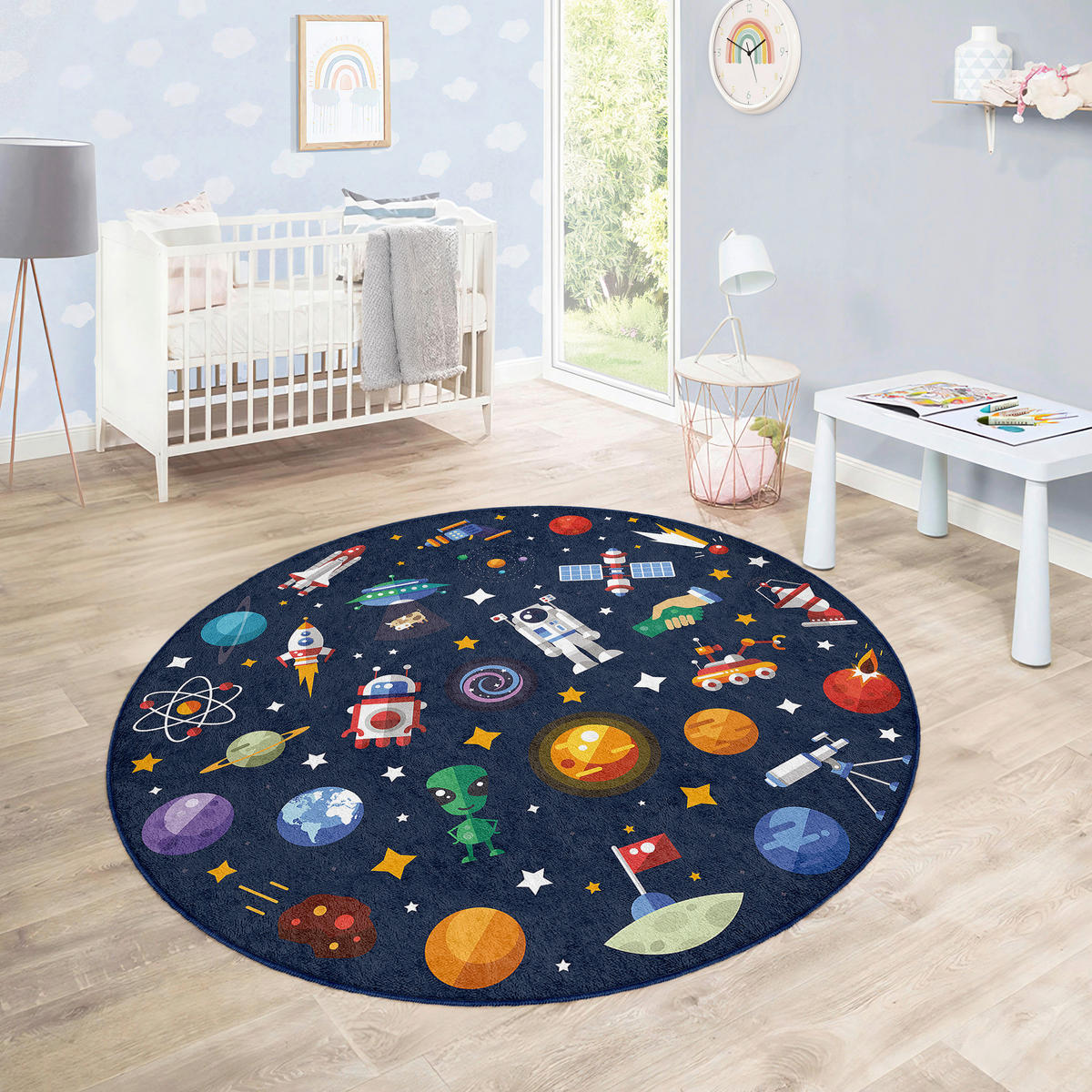 OTROŠKA PREPROGA  Sigikid      150 cm   potiskano  temno modra  - temno modra, Basics, umetna masa/tekstil (150cm)