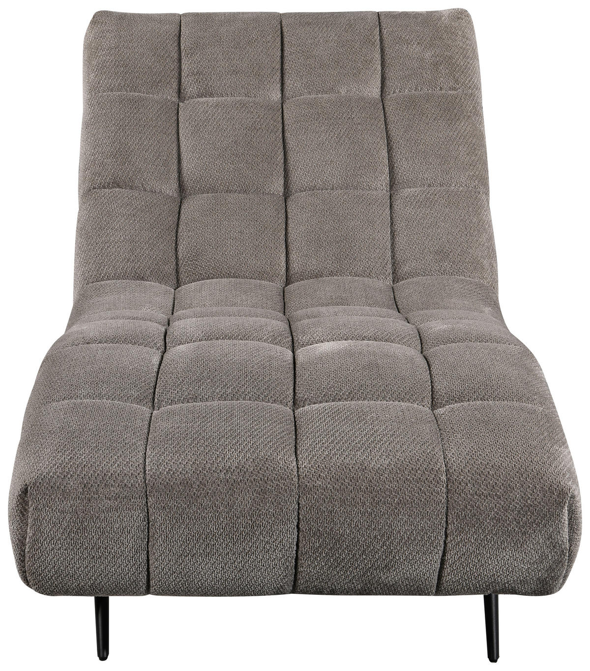 RELAXLIEGE SERIO Chenille Grau  - Schwarz/Grau, Design, Textil/Metall (79/88/165cm) - MID.YOU