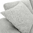 Ecksofa mit Funktion Creme Flachgewebe Zierkissen, Rückenkissen, Bettkasten, Schlaffunktion, Rücken echt, Liegefläche im Originalstoff  - Creme/Schwarz, KONVENTIONELL, Kunststoff/Textil (277/190cm) - Carryhome