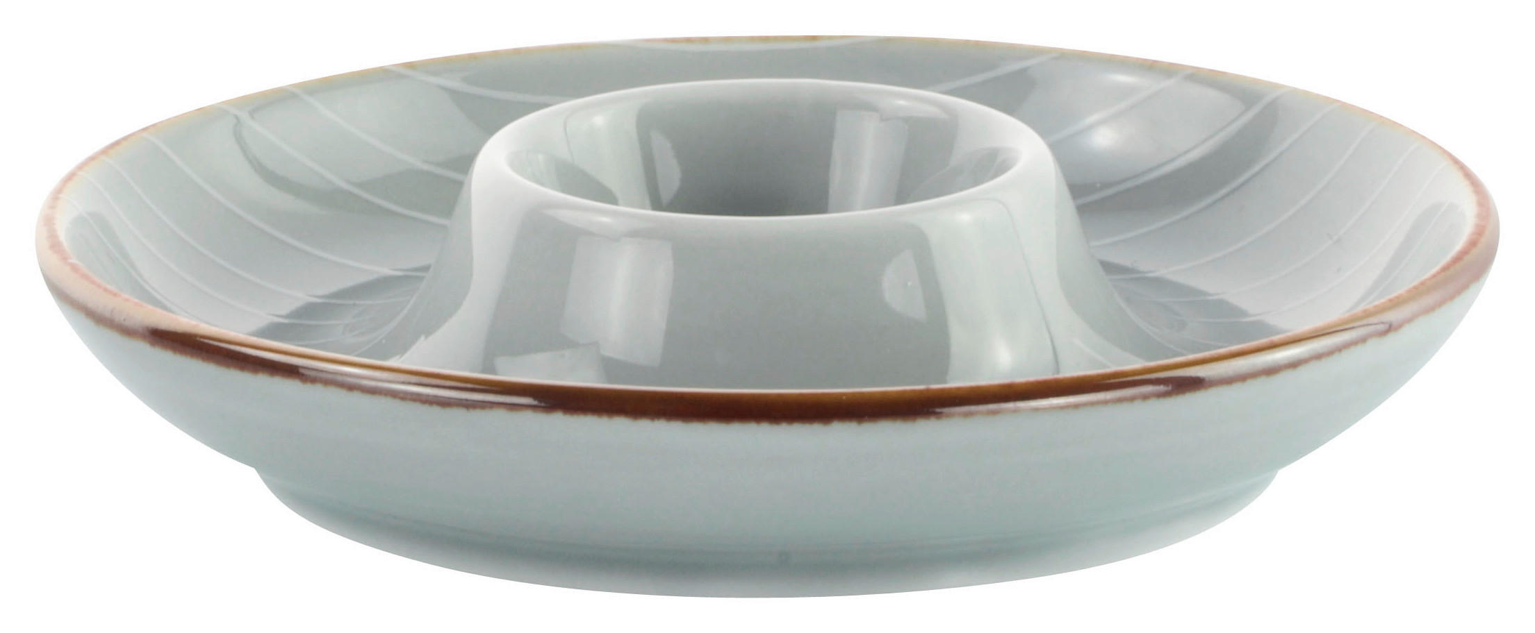 EIERBECHER Keramik Porzellan  - Grau, Design, Keramik (12cm) - Landscape