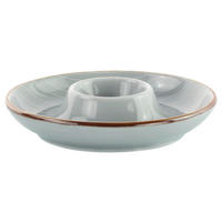 EIERBECHER Keramik Porzellan  - Grau, Design, Keramik (12cm) - Landscape
