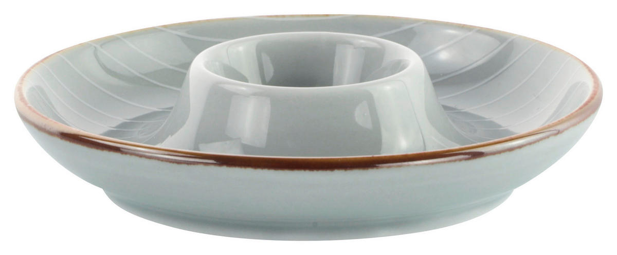 EIERBECHER Keramik Porzellan  - Grau, Design, Keramik (12cm) - Landscape