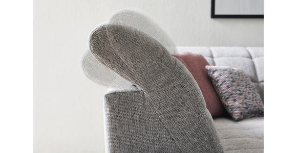 ECKSOFA  in Webstoff Grau  216/302 cm  - Schwarz/Grau, Design, Holz/Textil (216/302cm) - Xora