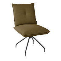 STUHL - Schwarz/Braun, Design, Textil/Metall (50/90/70cm) - Dieter Knoll