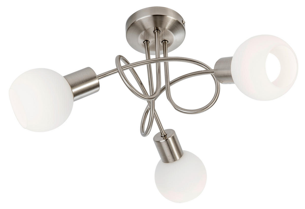 STRAHLER 44/22,5 cm   - Opal/Weiß, Basics, Glas/Metall (44/22,5cm) - Novel