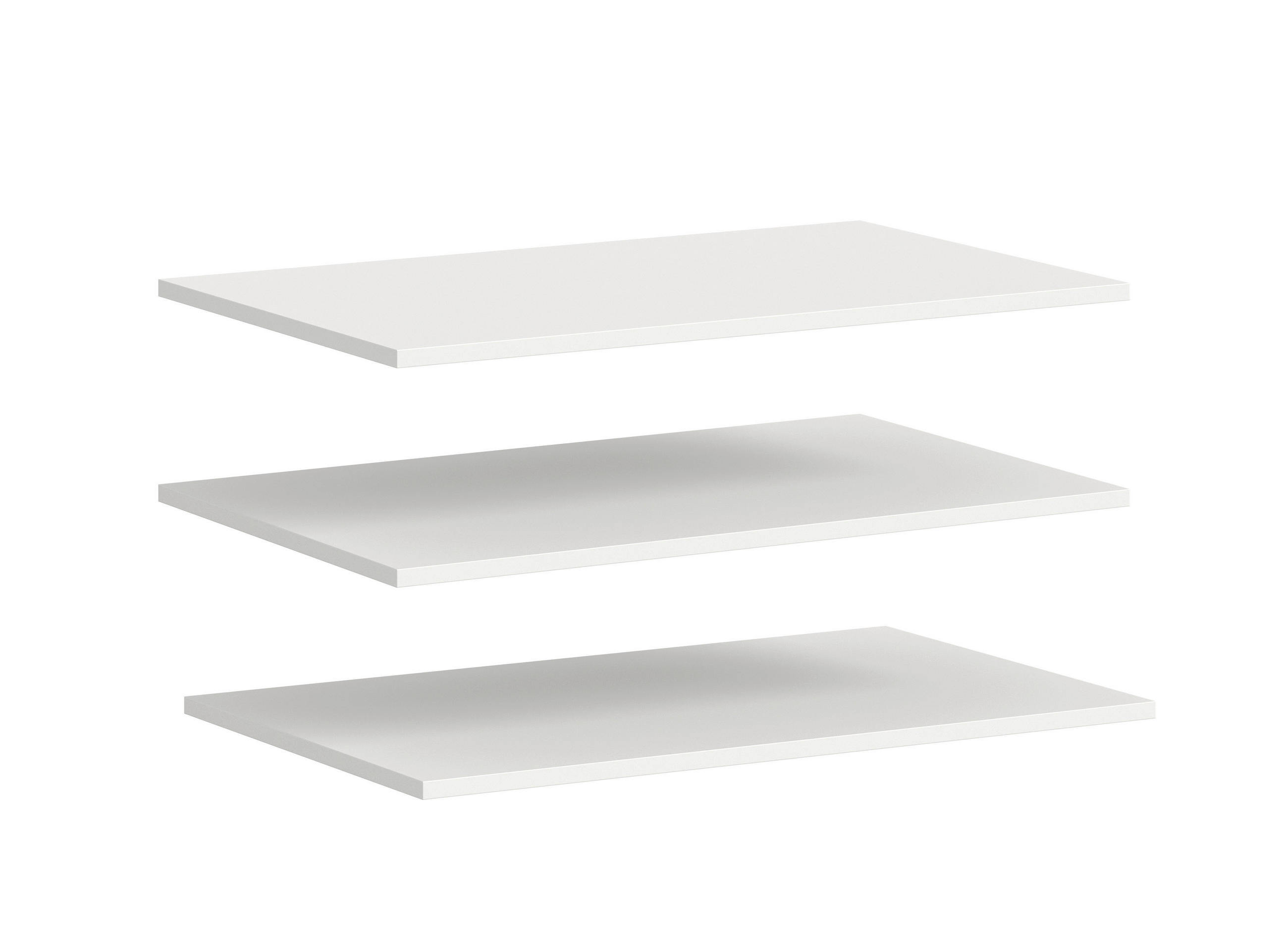 EINLEGEBODENSET 77/2/33 cm  - Weiß, MODERN, Holzwerkstoff (77/2/33cm) - Livetastic