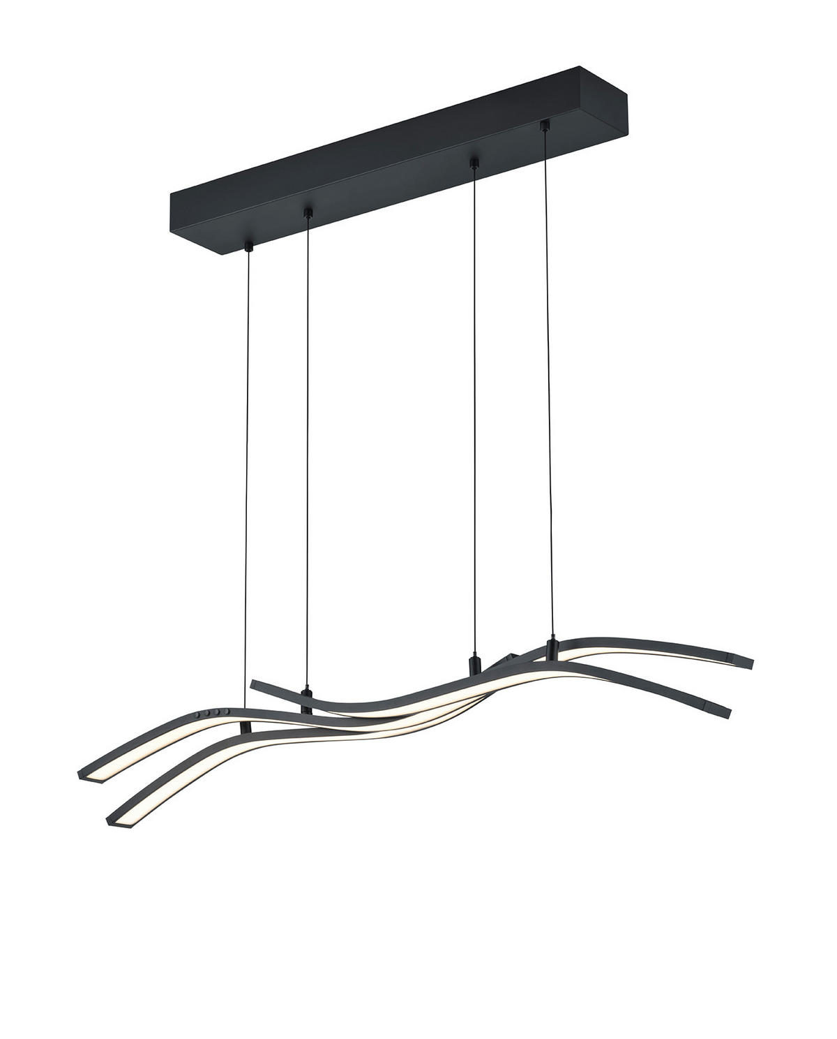 LED-HÄNGELEUCHTE Spider   - Schwarz, Design, Metall (130/60-170/13.8cm) - Trio Leuchten