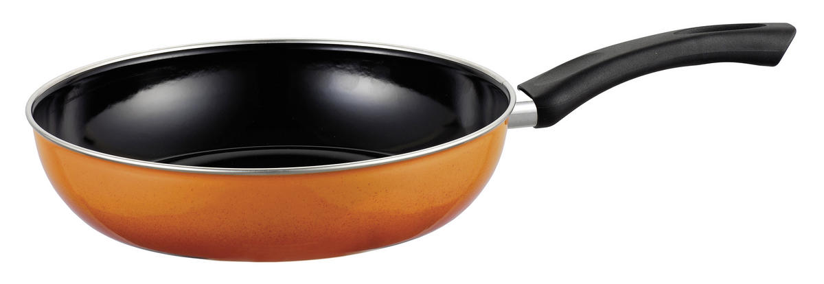 KOCHTOPFSET 7-teilig  - Orange, Basics, Glas/Metall (48,5/28,5/24cm) - Riess