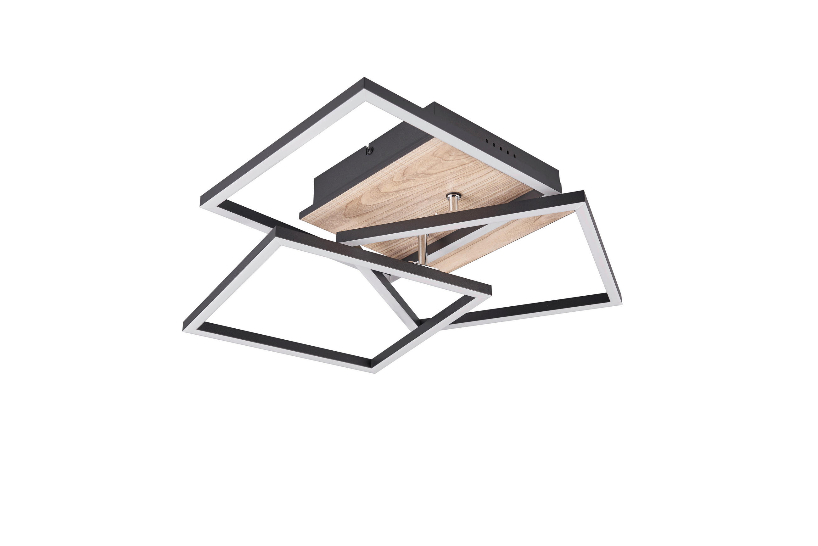 LED-DECKENLEUCHTE Mobile 39/42/10 cm   - Braun, MODERN, Kunststoff (39/42/10cm)