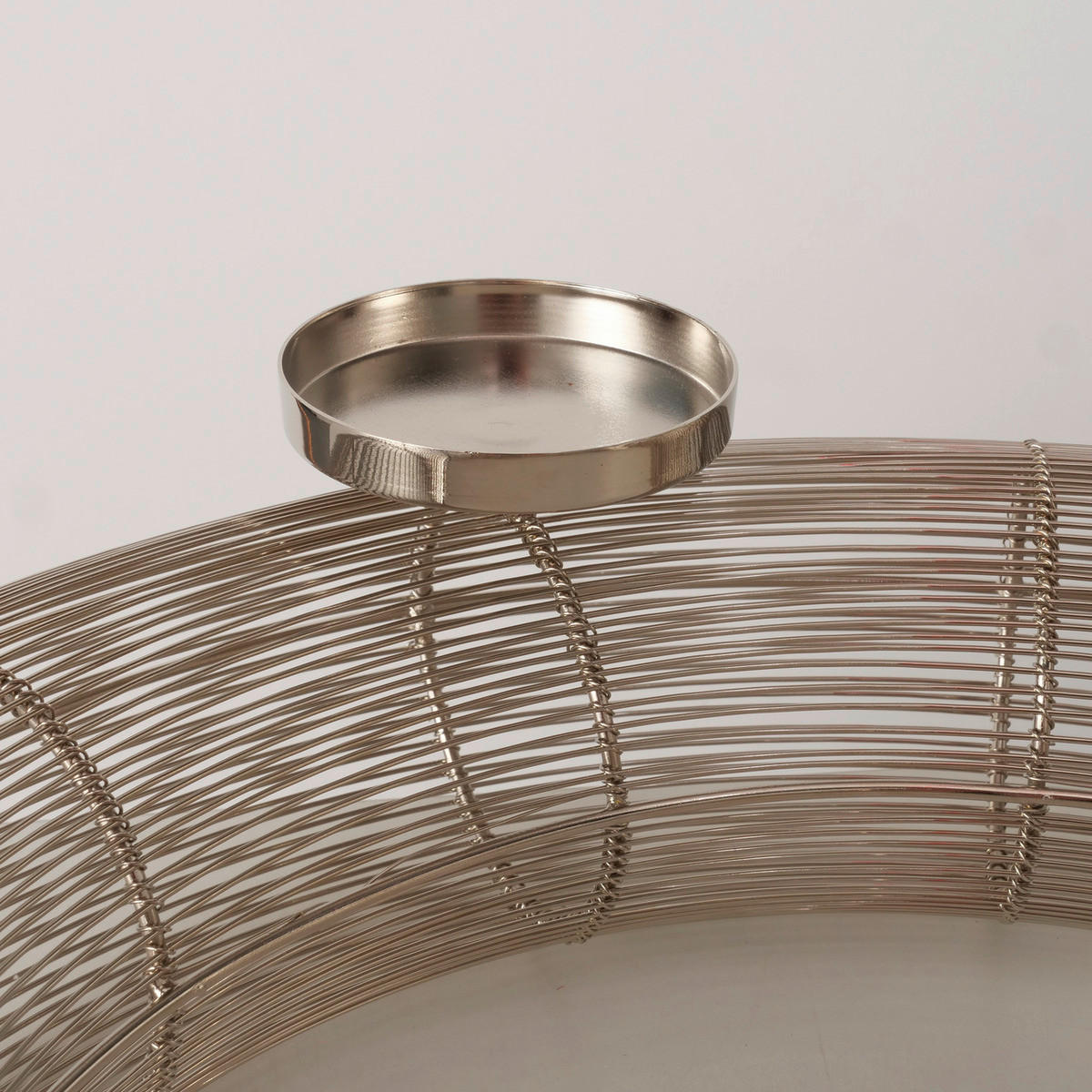 KERZENHALTER - Silberfarben, Basics, Metall (52/52/12cm)
