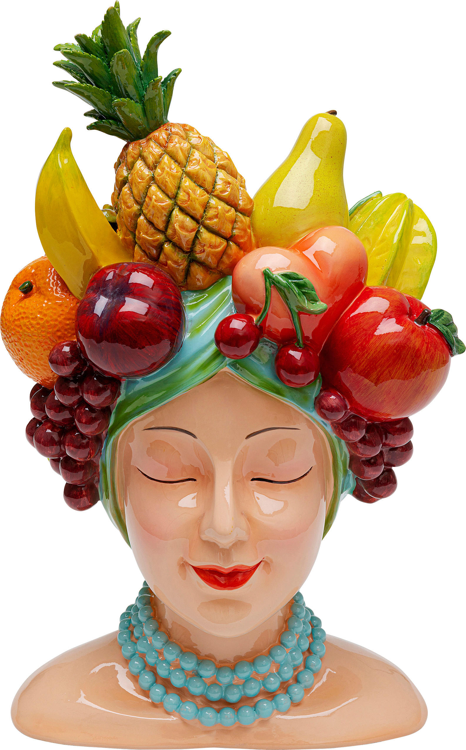 VASE 37 cm - Gelb/Rot, Trend, Kunststoff (23/37/21cm) - Kare-Design