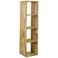 REGAL Wildeiche massiv Eichefarben  - Eichefarben, Natur, Holz (38,6/149/35cm) - Livetastic