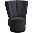 COCKTAILSESSEL - Schwarz/Dunkelblau, Design, Holz/Textil (92/113/70cm) - Emilio Belluti
