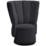 COCKTAILSESSEL - Schwarz/Dunkelblau, Design, Holz/Textil (92/113/70cm) - Emilio Belluti