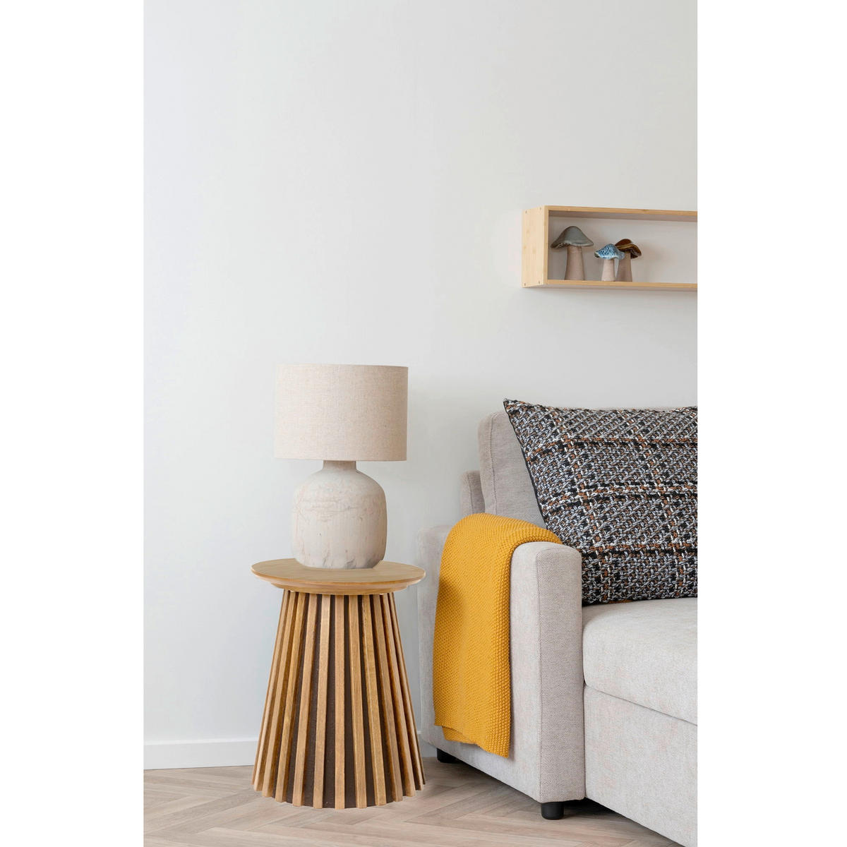 SIDOBORD i trämaterial 40/50/40 cm  - naturfärgad, Basics, trämaterial (40/50/40cm)