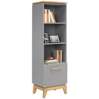 STANDREGAL  48,2/161,3/39,6 cm Schieferfarben, Eichefarben  - Schieferfarben/Eichefarben, Modern, Holz/Holzwerkstoff (48,2/161,3/39,6cm) - Paidi