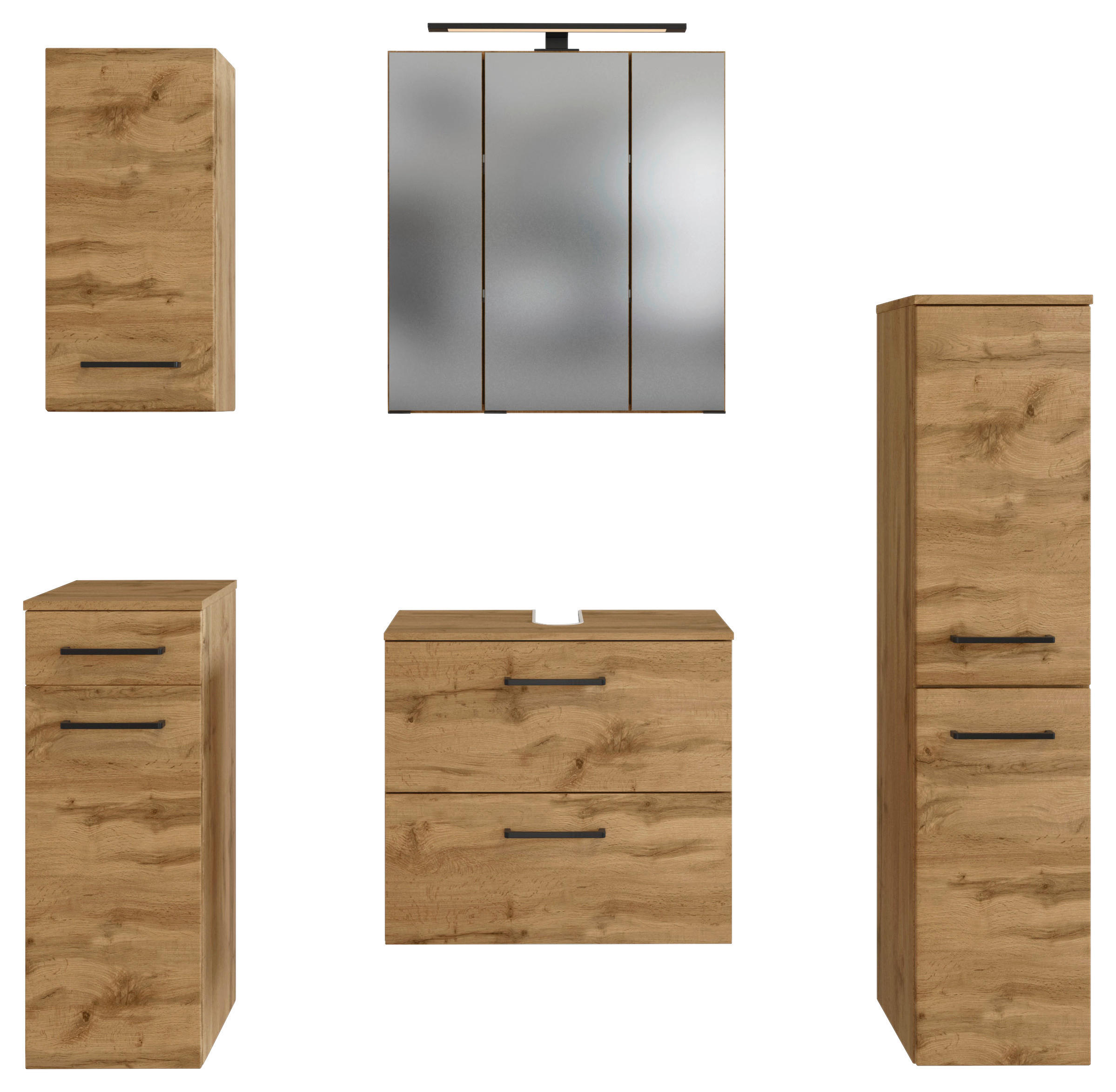 BADEZIMMER  in 120 cm  - Eichefarben, Modern, Holzwerkstoff (120cm) - Held