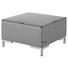 LOUNGEHOCKER - Silberfarben/Grau, Design, Textil/Metall (77/45/77cm) LOUNGEHOCKER - Silberfarben/Grau, Design, Textil/Metall (77/45/77cm)