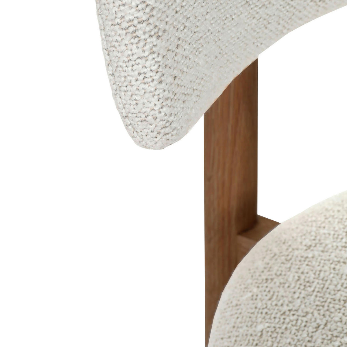 STUHL Nussbaumfarben, Beige Eiche massiv  - Beige/Dunkelbraun, MODERN, Holz/Textil (49/79/51cm) - Livetastic