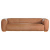 BIGSOFA Echtleder Cognac  - Cognac/Buchefarben, KONVENTIONELL, Leder/Holz (255/70/110cm) - Hom`in