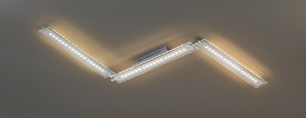 DECKENLEUCHTE TENSO MODULART  - Chromfarben/Nickelfarben, Design, Metall (9/196cm) - Fischer & Honsel