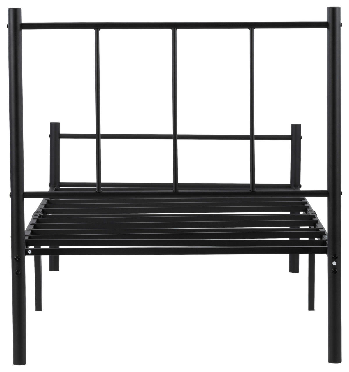 METALLBETT 90/200 cm  in Schwarz  - Schwarz, Basics, Metall (90/200cm) - Boxxx