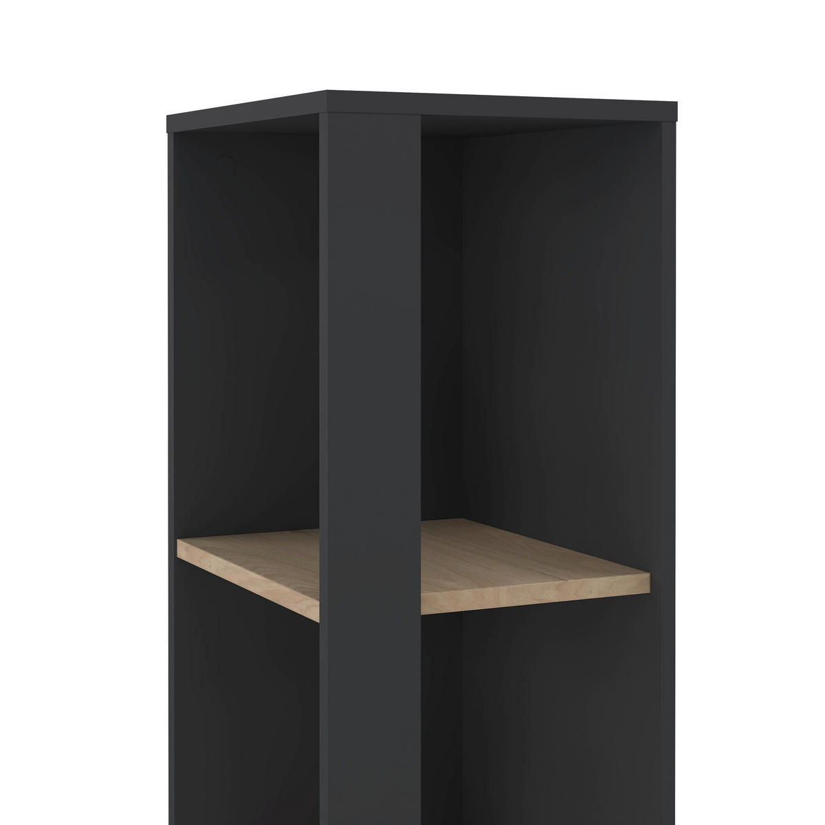 REGAL Grau, Eichefarben  - Eichefarben/Grau, MODERN, Holzwerkstoff (40,8/204,7/34,4cm) - MID.YOU