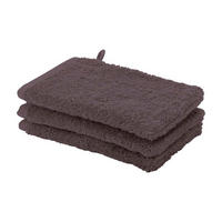 WASCHLAPPEN London Aubergine 3-teilig  - Aubergine, Basics, Textil (16/22cm) - Aquanova