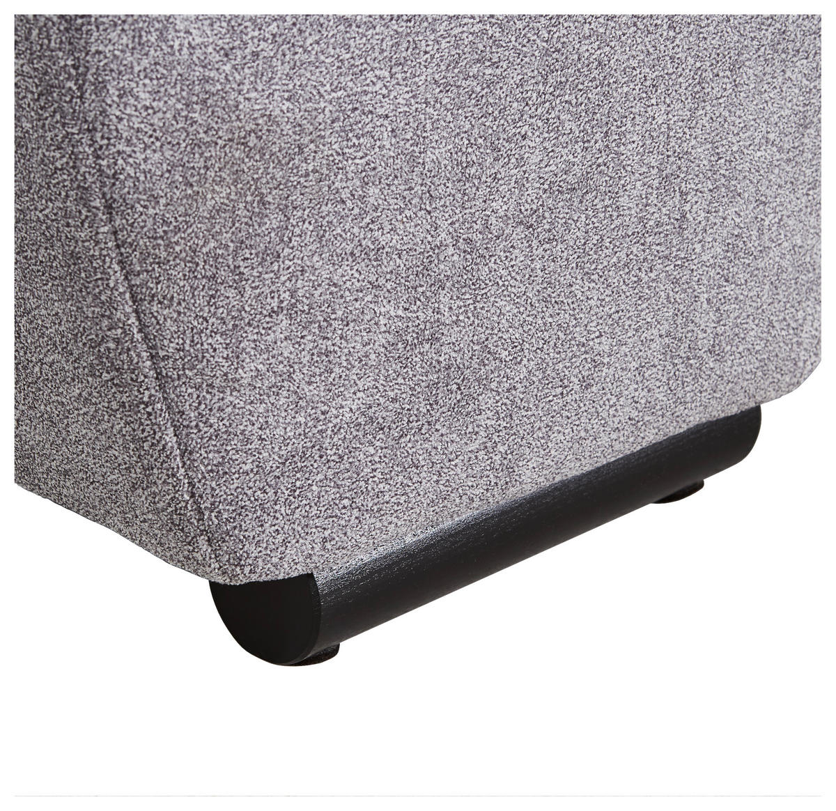 BIGSOFA Flachgewebe Grau  - Schwarz/Grau, KONVENTIONELL, Holz/Textil (280/67/120cm) - Carryhome