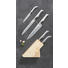 MESSERBLOCK Edelstahl 6-teilig - Naturfarben, Basics, Holz/Metall - JUSTINUS