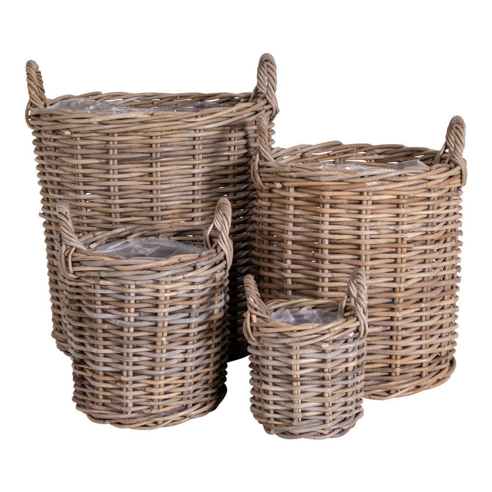 KORGSET - klar/brun, Basics, trä/plast - Ambia Home