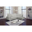 ECKSOFA Beige Chenille  - Chromfarben/Beige, KONVENTIONELL, Kunststoff/Textil (260/205cm) - Carryhome