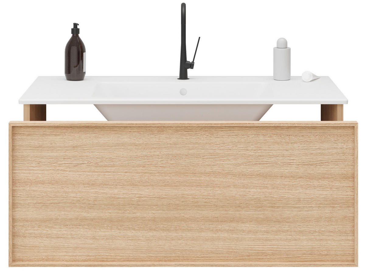 ELEMENT S UMIVAONIKOM   - Moderno, drvni materijal/keramika (100/39/46cm)